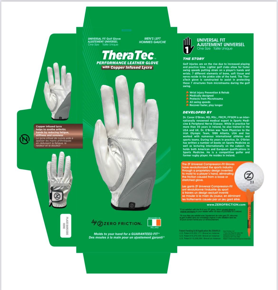 Read more about the article Zero Friction Partners with Top Neurologist Dr. Conor O’Brien to Create the TheraTec™ Golf Glove