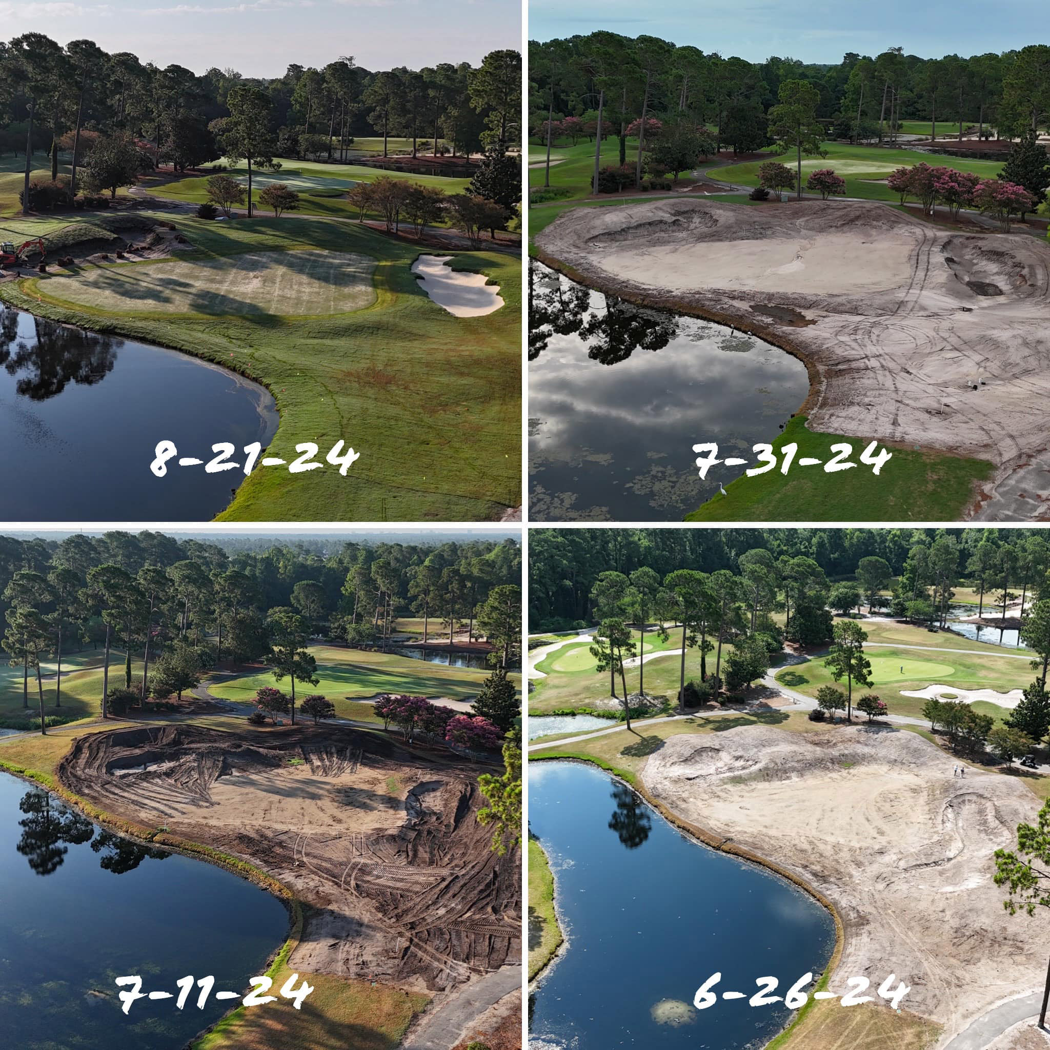 Read more about the article Front Nine Renovation of King’s North at Myrtle Beach National is Set to be Complete for Early October Reopening