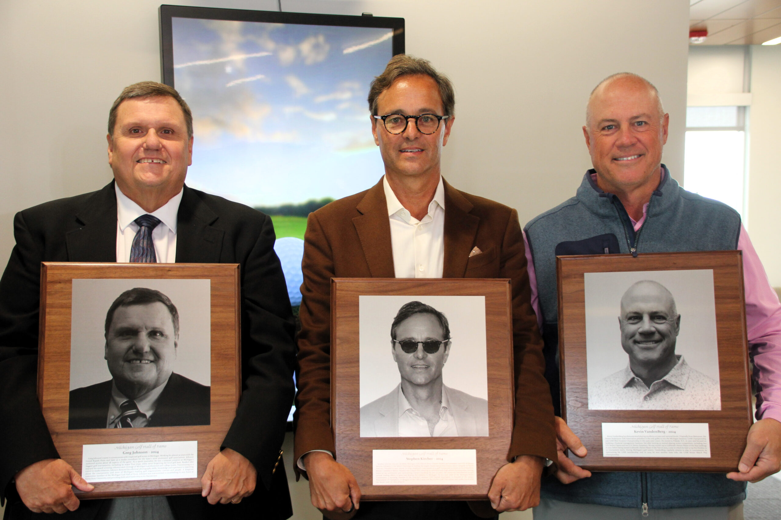 Read more about the article Boyne Resorts President and CEO Stephen Kircher (Journalist Greg Johnson & Amateur Champion Kevin VandenBerg) Inducted into the Michigan Golf Hall of Fame