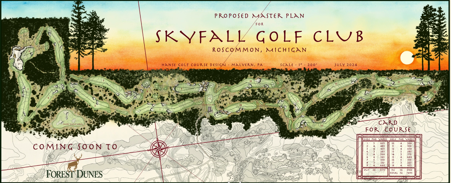 Read more about the article Forest Dunes Announces SkyFall, a Unique Northern Michigan Private Golf Club